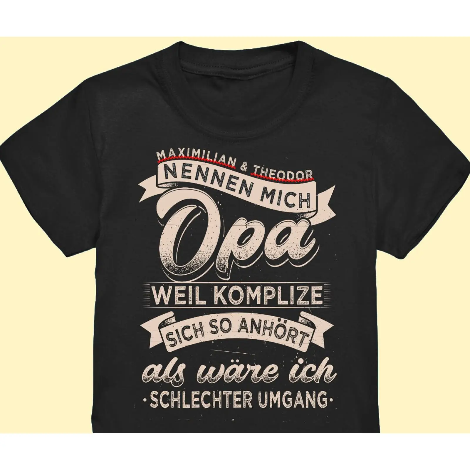 Vintage Fashion Quotes Short - Забавная футболка с цитатой немецкого дедушки