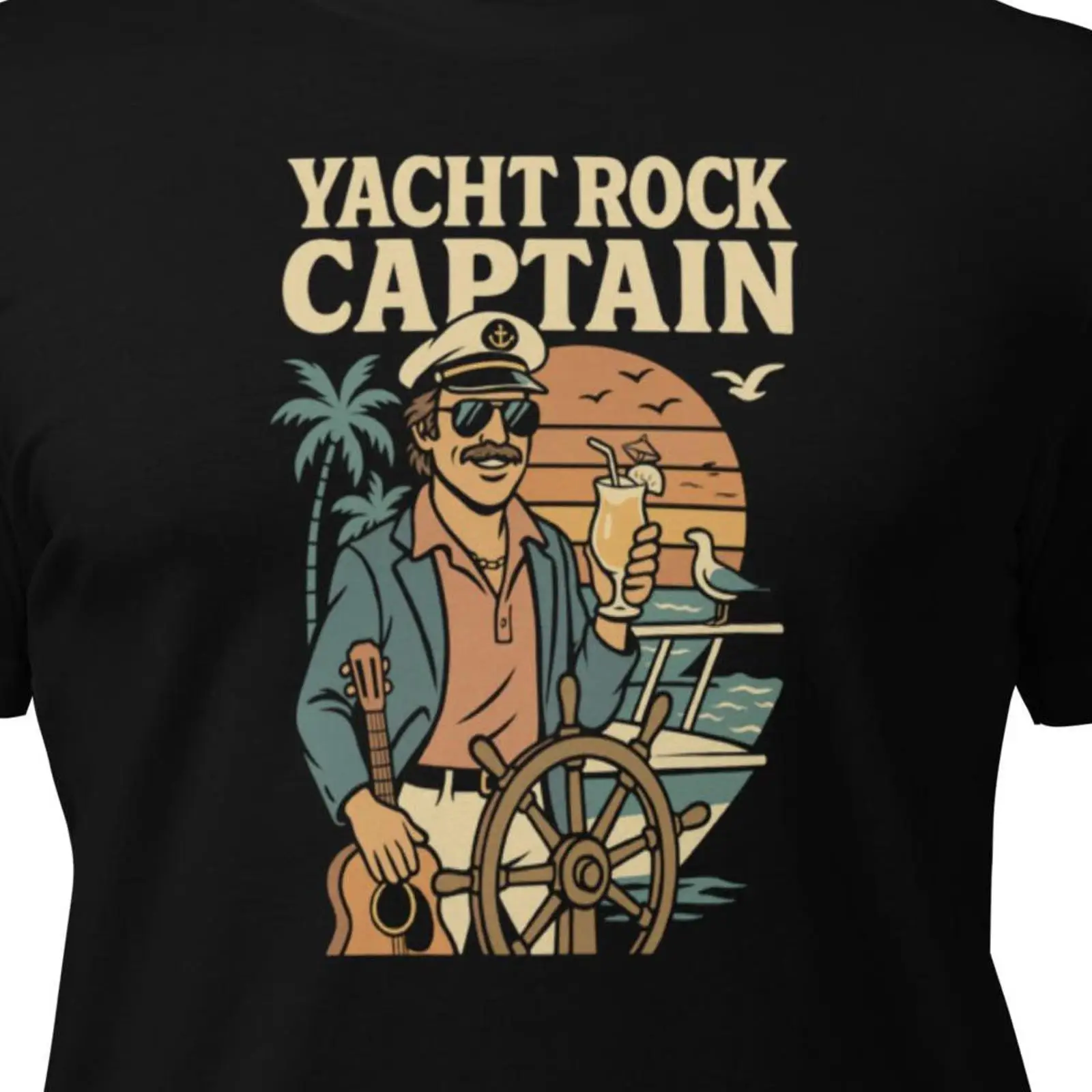 Vintage Yacht Fashion - Футболка Yacht Rock Captain в стиле