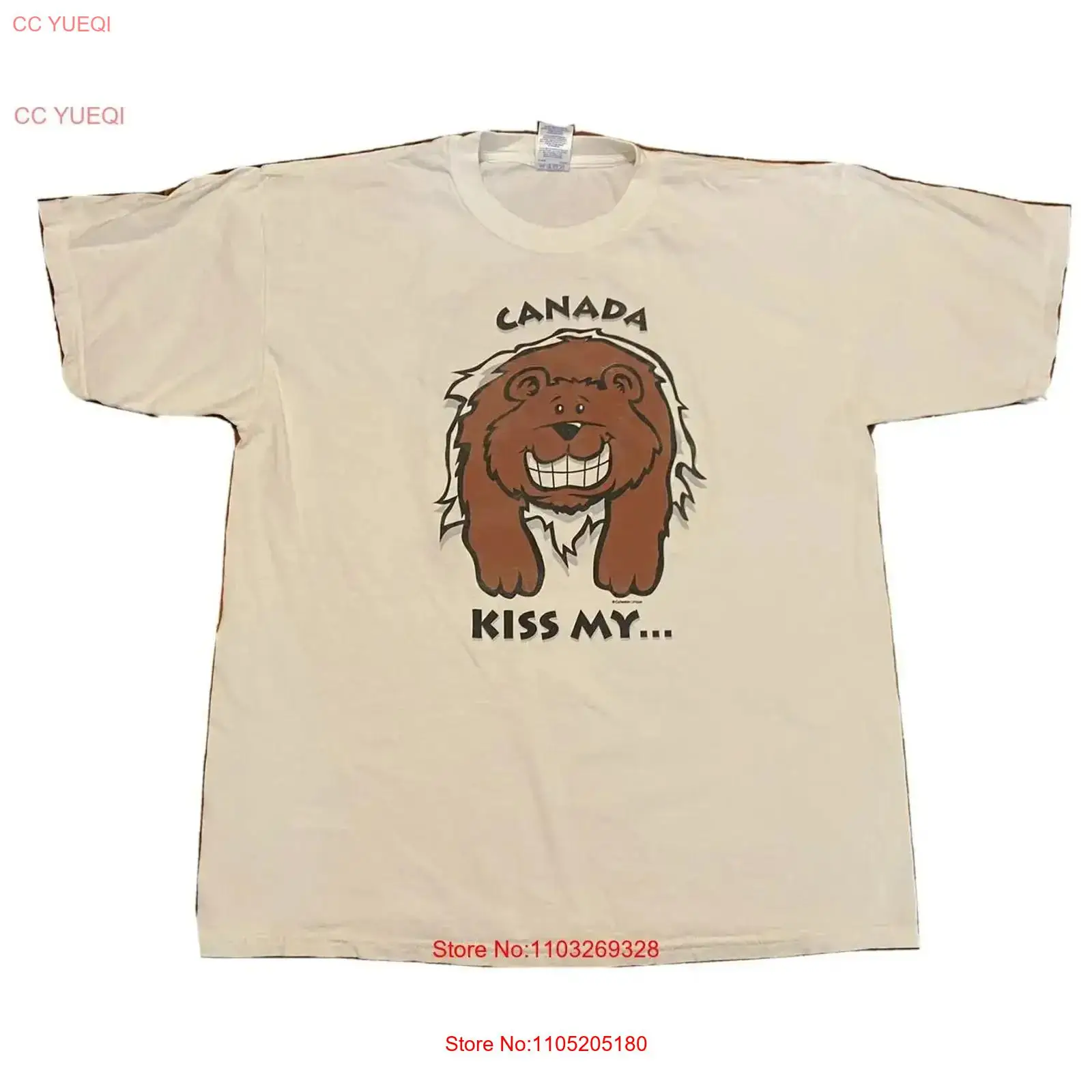 Vintage Fashion Canada - Футболка Canada Kiss My Bear Butt,
