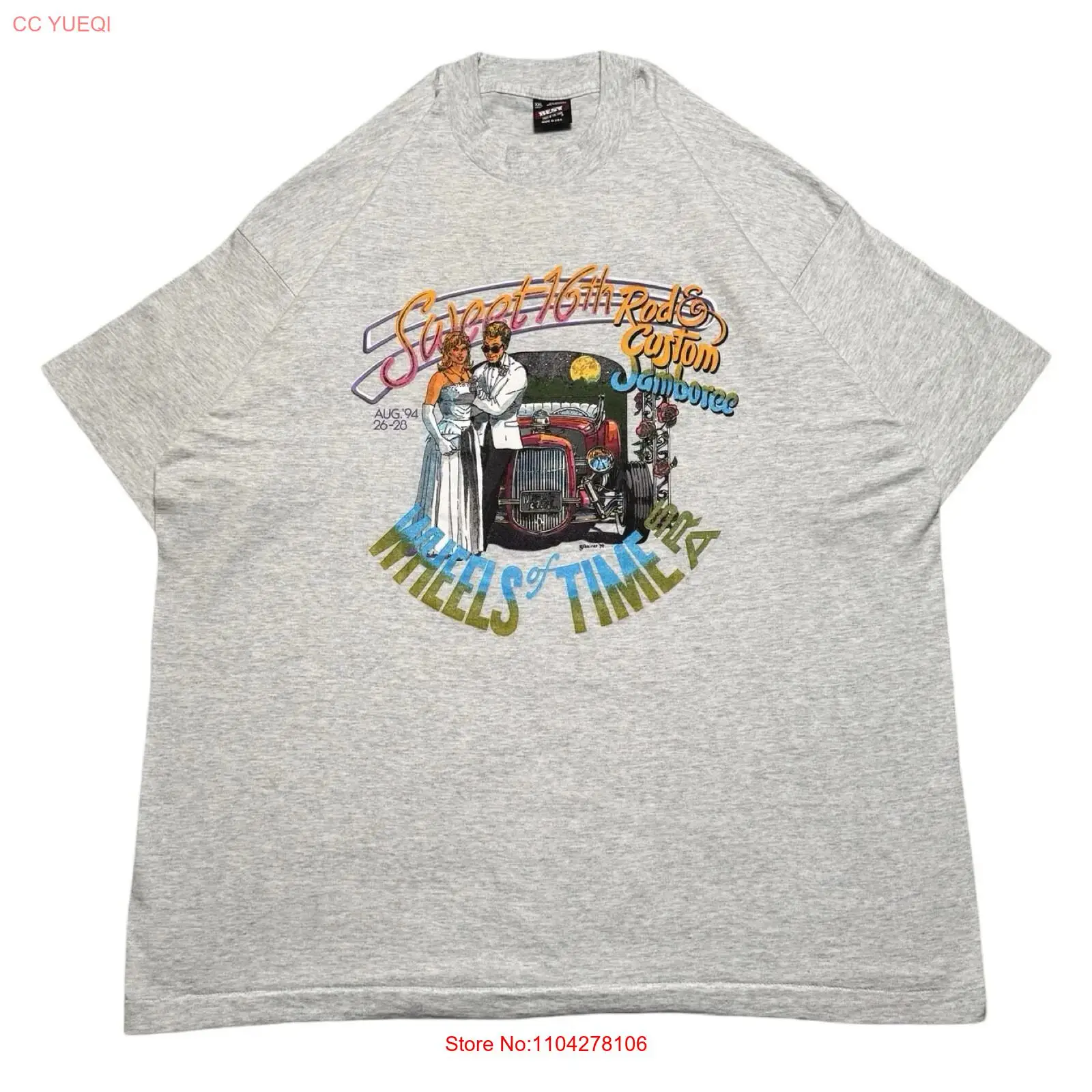 Vintage Fashion Wheel - Винтажная футболка Wheels Of Time Hot