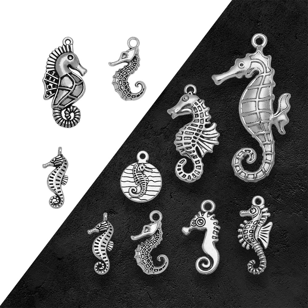 Vintage Fashion Resale - Посеребренные подвески в античном стиле «Морская