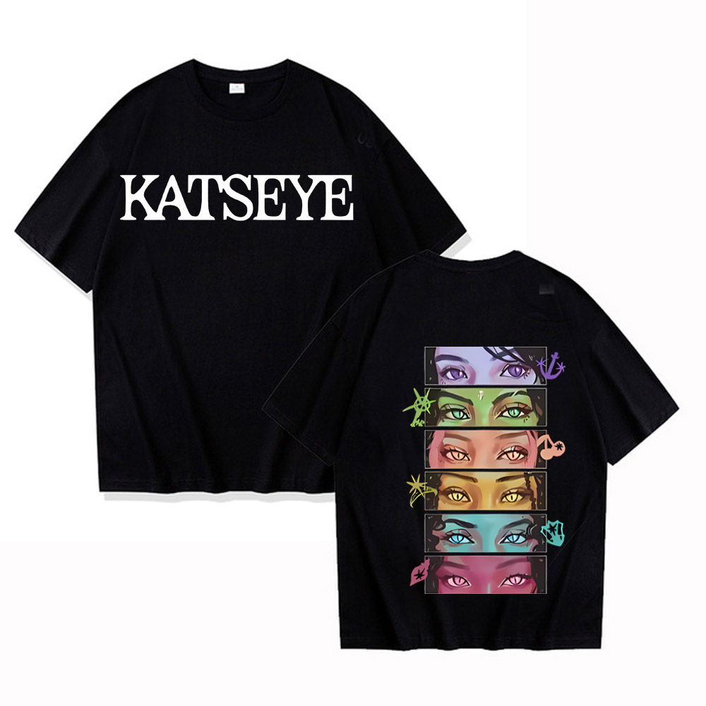 Футболка Kpop Katseye Eyes Col – обзор и цена Vintage Fashion Collage