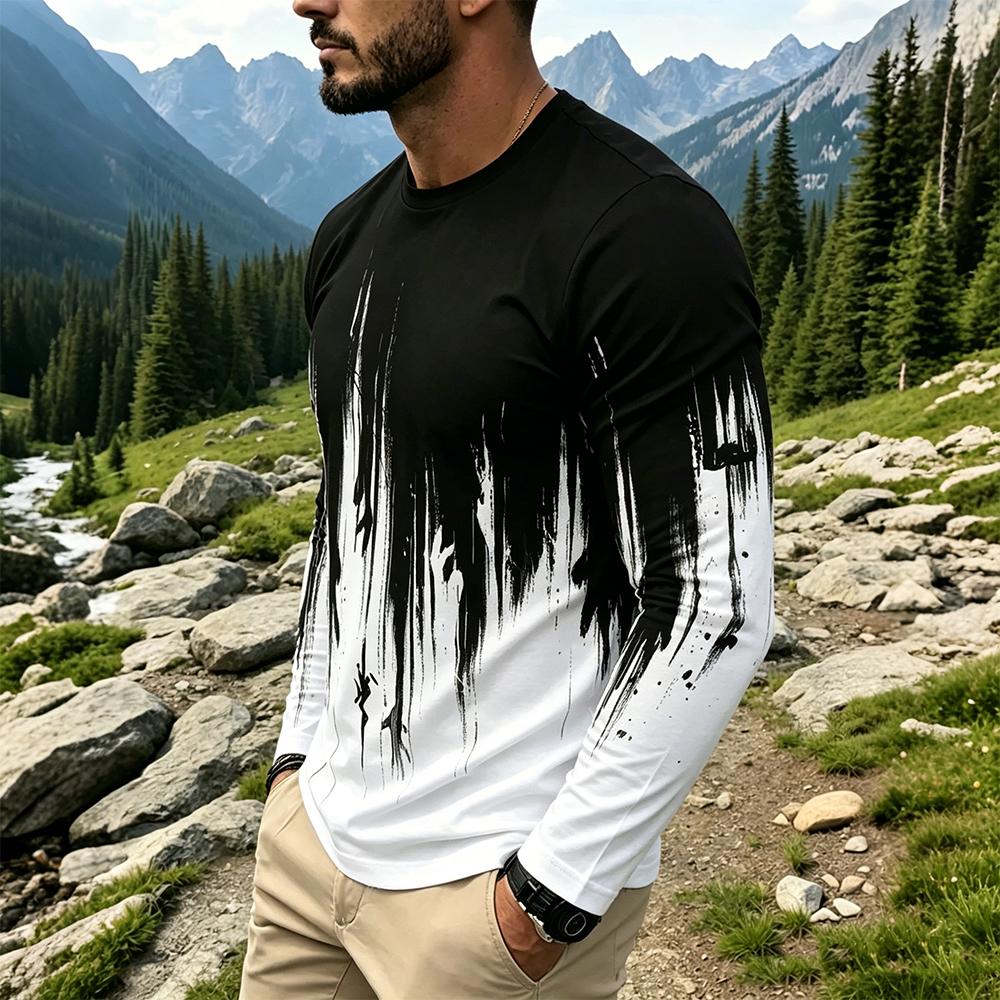 Мужская футболка с длинным рук – обзор и цена Vintage Fashion For Mens